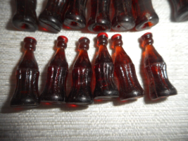 LOT of 31 Miniature Vintage 1980s Soda Pop Coca-Cola Bottles Hand Painted 1&quot; - £19.97 GBP