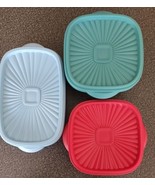 Three (3) Pioneer Woman ~ Storage Containers ~ Blue ~ Red ~ Teal ~ Flora... - $644.11 MXN