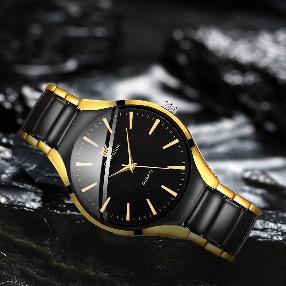 Men Watches Fashion British Style Business Stainless Steel Quartz Watch ... - £14.68 GBP