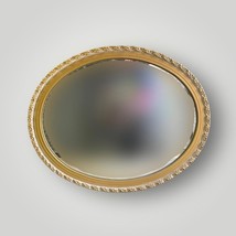 Gold Gilt Wall Mirror Oval Ornate Frame 31&quot; - £156.23 GBP