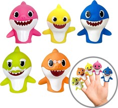 Nickelodeon Baby Shark 5 Pc Finger Puppet Set - Party Favors,, Pack Of 1 - £28.51 GBP