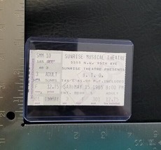 BACHMAN TURNER OVERDRIVE - VINTAGE MAY 25, 1985 SUNRISE, FLA CONCERT TIC... - $10.00
