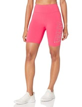 MSRP $50 Dkny Womens Sport High Waist Rhinestone Bike Short Pink Size Medium - £10.38 GBP