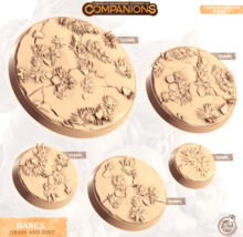 3D Printed Cast n Play Grass and Dirt Bases Companion&#39;s Bases - Starter Pack - $14.90