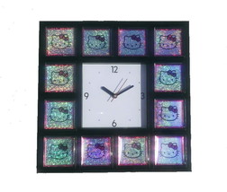 Hello Kitty Limited Edition Sparkle Hologram Promo Clock With Images - £24.77 GBP
