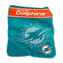 Miami Dolphins Blanket 60x80 Raschel Throw - $1,946.85 MXN