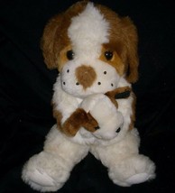16&quot; Vintage Cuddletown Friends Brown Mom Baby Puppy Dog Stuffed Animal Plush Toy - £29.57 GBP