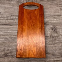 Handcrafted Cherry Curved Handle Cutting Board Serving Bread Rustic Cust... - $736.10 MXN