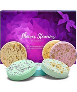 Aromatherapy Shower Steamers Purple Pk of 6 Shower Bombs with Essential ... - £13.86 GBP