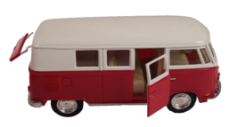 5&quot; Kinsmart Classic 1962 Volkswagen Bus Van Model Toy 1:32 VW- Red Pull ... - $11.29