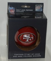 NFL Licensed Boelter Brands LLC San Francisco 49ers Salt Pepper Shakers - £13.36 GBP