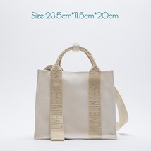 Brands Canvas Tote Women Handbags Casual Letter Crossbody Bags Designer Canvas S - £24.44 GBP