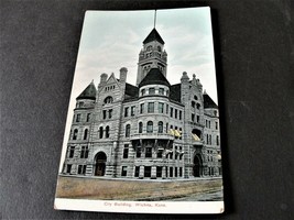 City Building, Wichita, Kansas -1900s Unposted Postcard. RARE. - £8.19 GBP