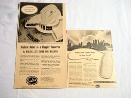 1939 New York World&#39;s Fair Pages Sealtest Sheffield Farms Pavillion - £7.18 GBP