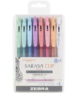 Zebra Sarasa Clip 0.5mm Fine Point Gel Ink Pens 8/Pkg-Milky - $20.38 CAD
