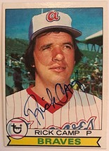 Rick Camp (d. 2013) Signed Autographed 1979 Topps Baseball Card - Atlanta Braves - £15.54 GBP