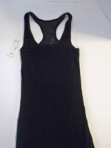 WOMEN&#39;S/JRS NOLLIE  RACERBACK TANK TOP BLACK SEQUIN NEW $19 - £10.34 GBP