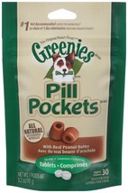 Greenies Pill Pockets for Tablets Peanut Butter 1ea/30 ct, 3.2 oz - £11.03 GBP