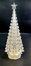 Tabletop Lighted Plastic Christmas Tree w/Star 15&quot; Inches Height - £31.84 GBP