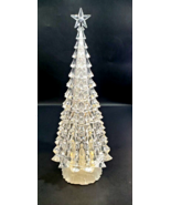 Tabletop Lighted Plastic Christmas Tree w/Star 15&quot; Inches Height - £31.00 GBP