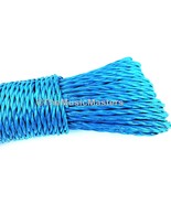 Blue 50ft Twisted Poly UTILITY ROPE Line Cargo Tie Down Tent Cord Twine ... - £6.57 GBP