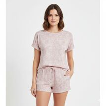 Lucky Brand Women's Pink Floral Paisley Pajama 2pc Set  (PINK-XL) - $13.36
