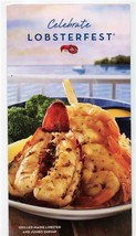 Red Lobster Restaurant Celebrate Lobsterfest Dinner Menu  - £12.69 GBP
