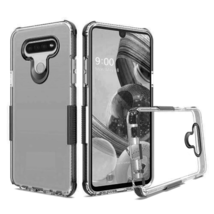 Premium Sturdy Shockproof Bumper Transparent Tpu Case CLEAR/BLACK For Lg K51 - £5.31 GBP