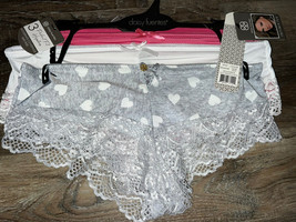 Daisy Fuentes Womens Hipster Perfect Fit Underwear Panties 3-Pair Nylon (F) ~ 1X - £15.12 GBP