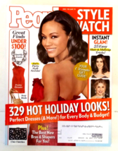 People Style Watch Magazine Zoe Saldana Anne Hathaway Holiday Beauty Fashion - £7.59 GBP