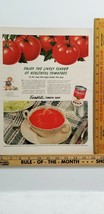 Vtg 1942 Advertisement CAMPBELL&#39;S TOMATO SOUP Life Magazine 14&quot; x 10&quot; CU... - £8.84 GBP