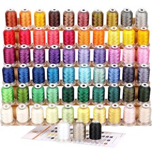 63 Brother Colors Polyester Machine Embroidery Thread Kit 500M - $60.99