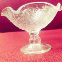 Fluted Glass Compote Hand Made in Poland - $10.00