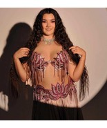 Made to Order Crystal Belly Dance Costume: Professional Showgirl Dress - $12,102.94 MXN