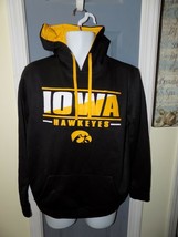 Colosseum Iowa Hawkeyes Black Hoodie Sweatshirt Size M Men&#39;s EUC - £27.52 GBP