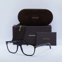 TOM FORD FT5662-B 001 Shiny Black/Clear Blue Light Block 56mm Eyeglasses... - $166.50