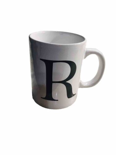 Royal Norfolk White Ceramic Personalized Letter R Coffee/Tea Mug 16 oz - $18.69