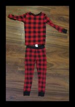 Gap Kids Size 8 Red &amp; Black Plaid Pajama Set - $270.86 MXN