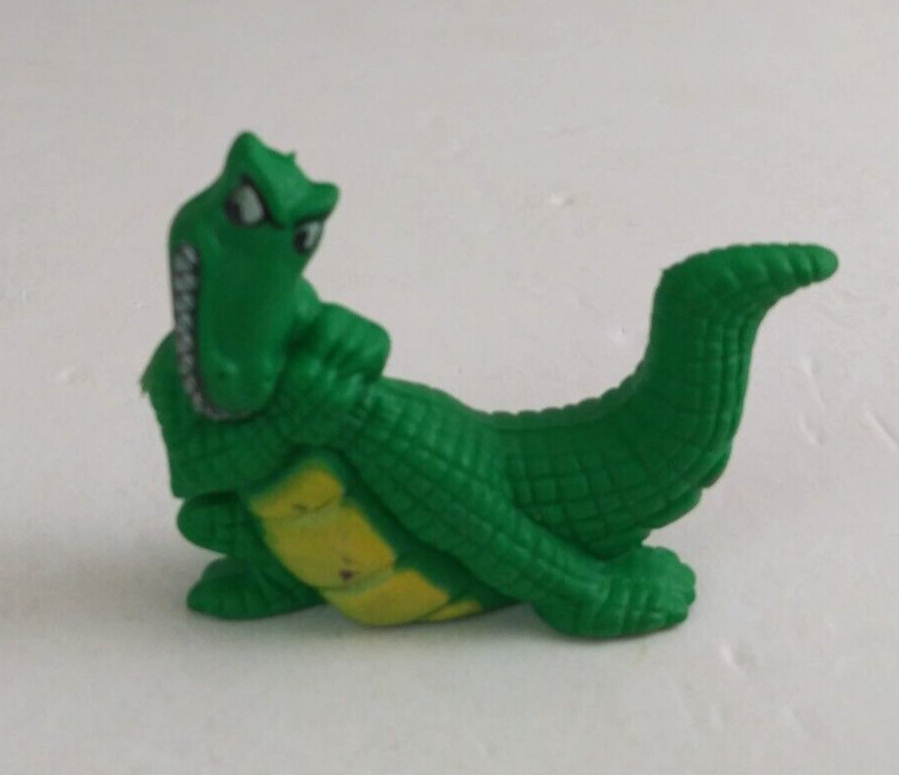 Vintage 1988 General Foods Corp Sugar Crisp Green Aligator 1.5&quot; Cereal Toy - $7.91