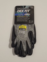 DEX FIT 3D Level 5 CUT RESISTANT GLOVES Cru553 Size XL Grey BRAND NEW Hu... - $14.70