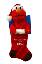 ELMO Sesame Street Merry Christmas Stocking 2000s Gund 24 Inch NO MUSIC - £7.58 GBP