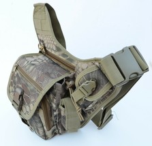 Molle Army Carry side bag Tactical Gun Range utility backpack pouch - HEX CAMO - £19.97 GBP