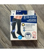 TruForm Compression 20-30 mmHg Below Knee Closed Toe Black Socks XL - $11.64