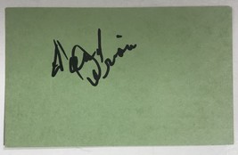 David Brian (d. 1993) Signed Autographed Vintage 3x5 Index Card - £15.72 GBP