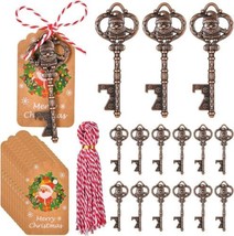 Large Key Pendants Copper Skeleton Keys Santa Keys Christmas 3 Inches Tags 50pcs - £47.48 GBP