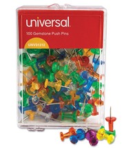 100 Count Push Pins In Assorted Colors - £5.22 GBP