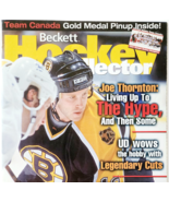 2002 Beckett Hockey Collector Magazine Vintage Joe Thornton Cover NHL DWR4 - €17,22 EUR