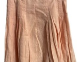 Ann Taylor Loft Skirt Womens Size 2 Linen Pink Peach Pleated Lined Fit &amp;... - $22.27