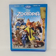 Disney Zootopia Blu-ray &amp; DVD 2 Disc Set Animated Film Family Movie - £6.22 GBP