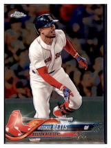 2018 Topps Chrome Mookie Betts  Boston Red Sox #183 Baseball card   M32P4 - £3.04 GBP